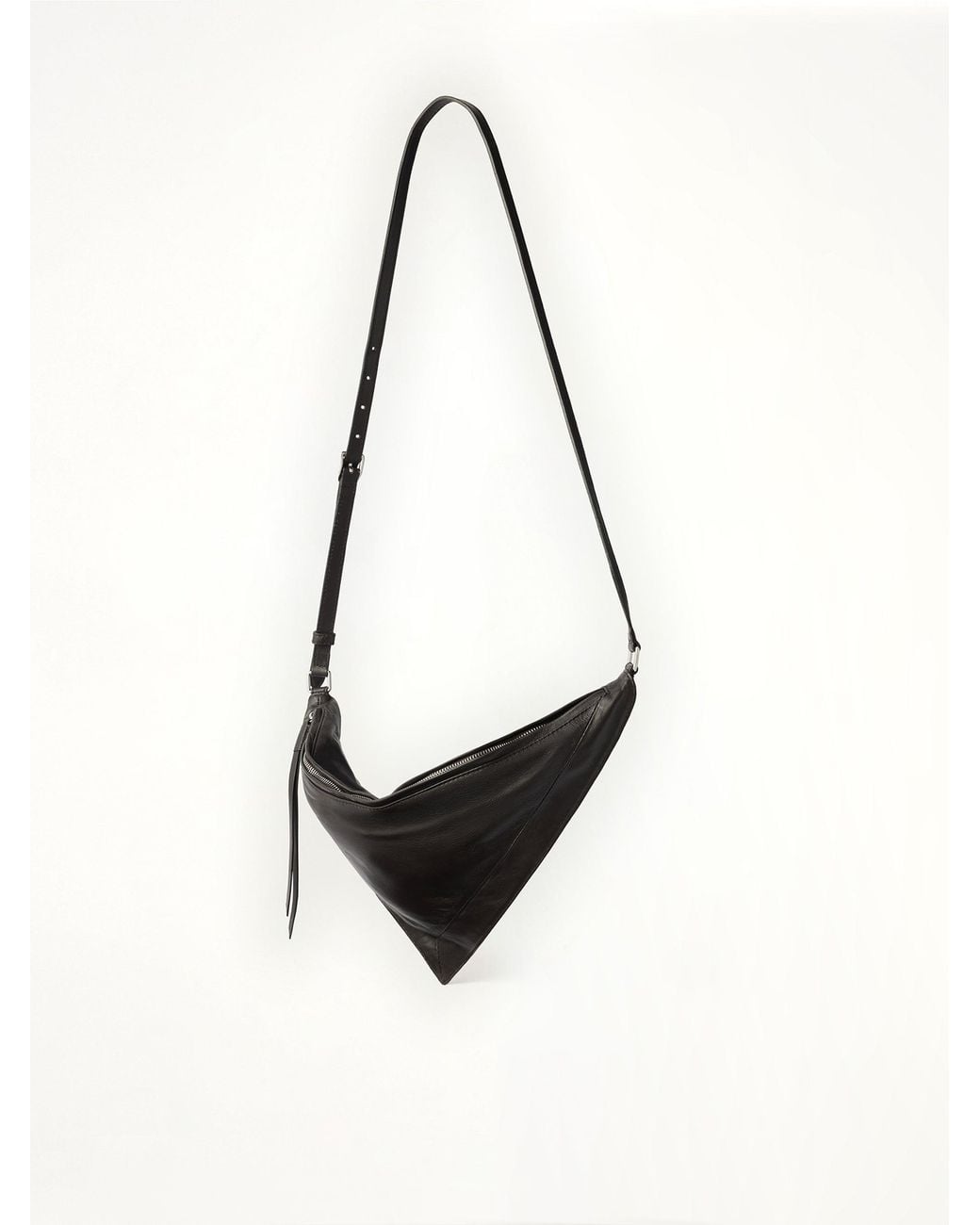 Lemaire Brown Pocket Scarf Shiny Nappa Leather Bag