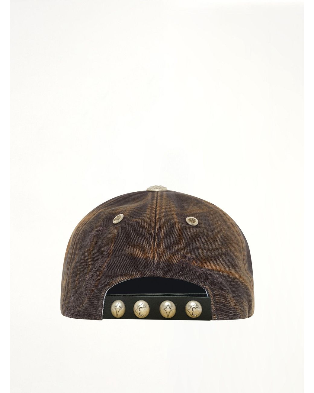 THUG CLUB Brown Tc Two Tone Washed Cap for men