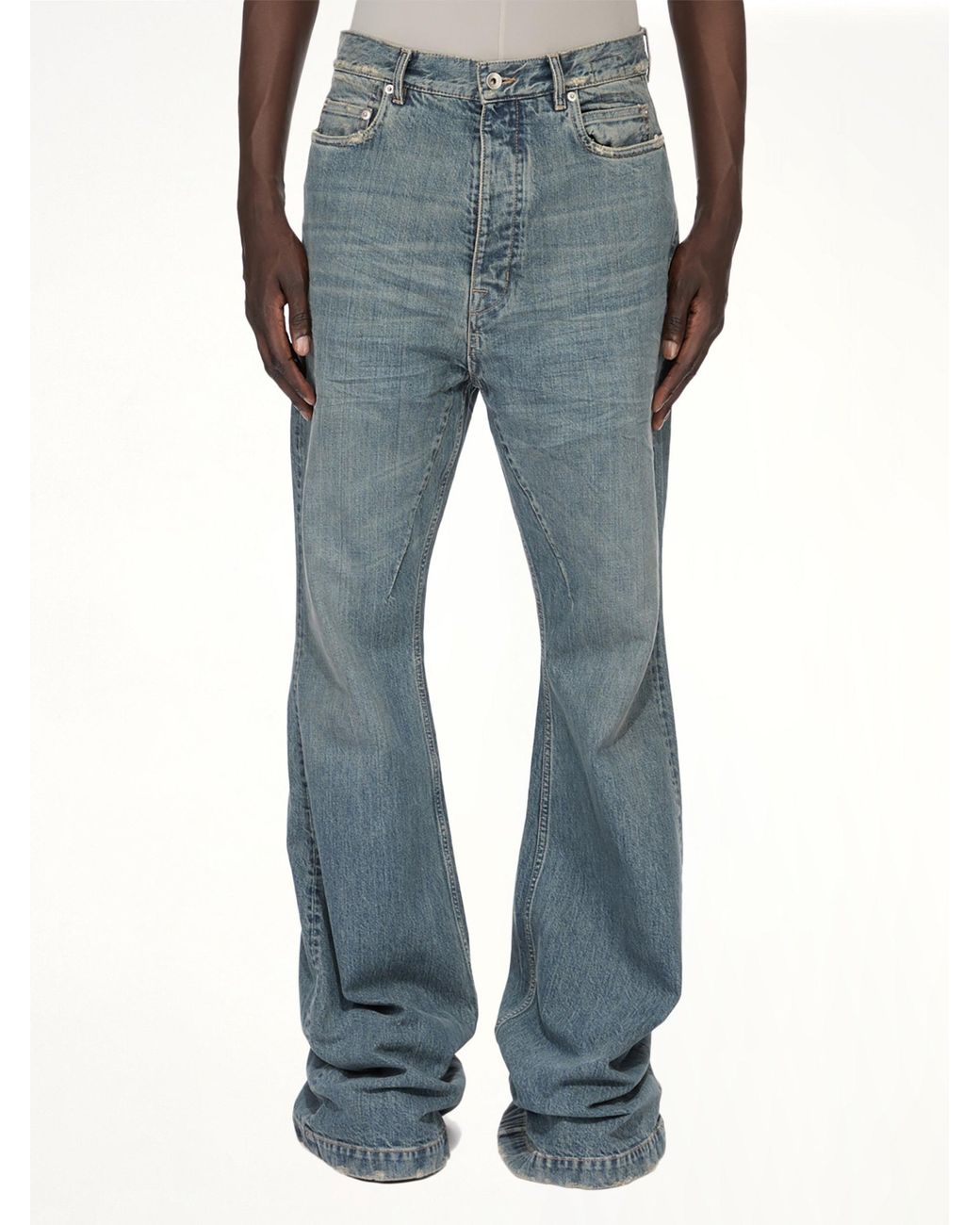 Rick Owens Blue Bolan Bootcut Jeans for men