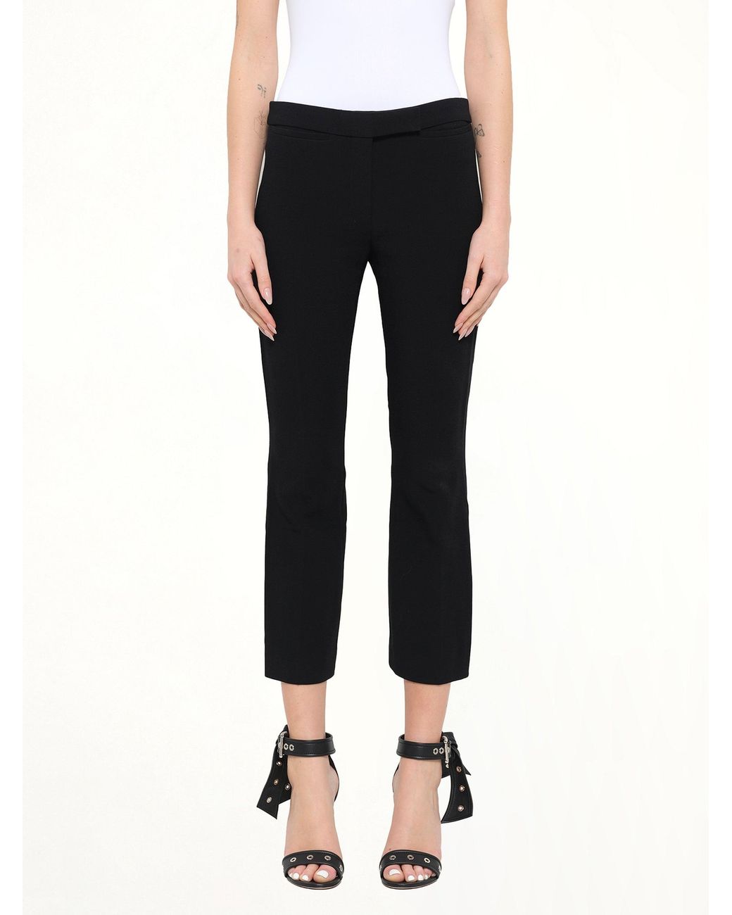 McQueen Black Wool Pants