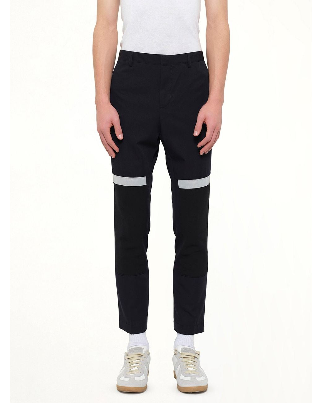Lanvin Black Slim Crop Patch for men