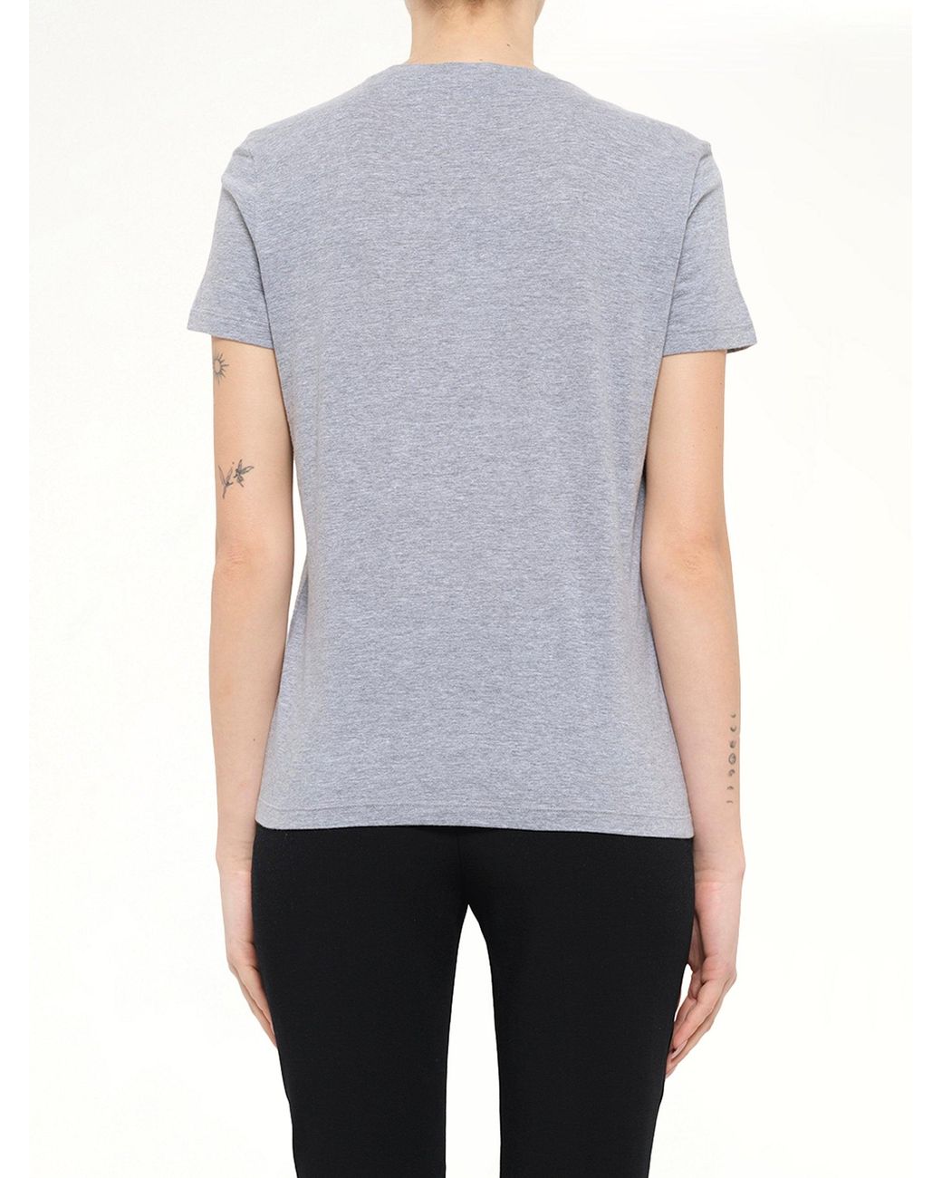 McQueen Gray Ivy Jet T-Shirt