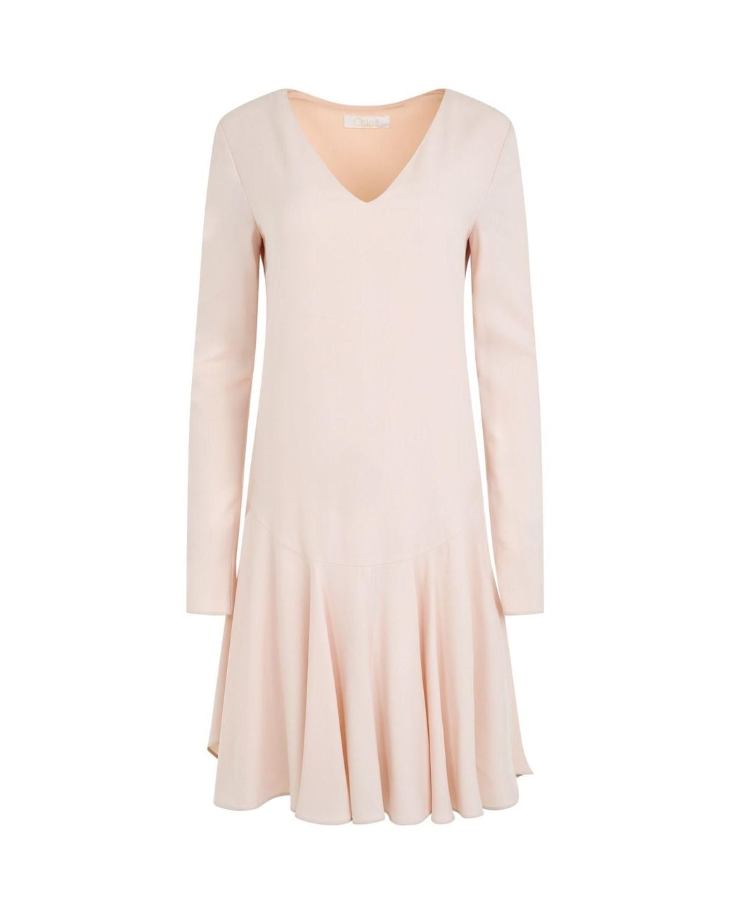 Chloé Pink Robe Dress, Long Sleeves, , 100% Silk