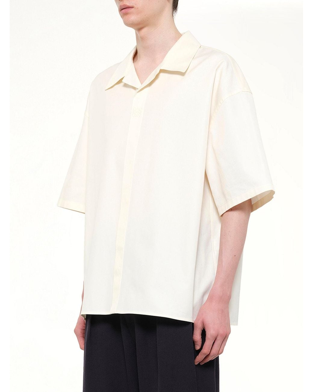 Loewe White Short Sleeve Shirt for men
