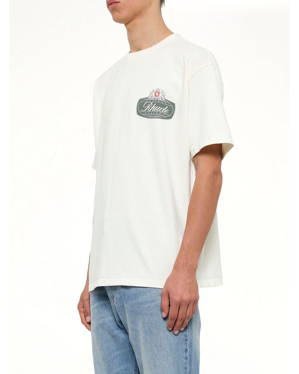 Rhude White Desert Crest T-Shirt for men