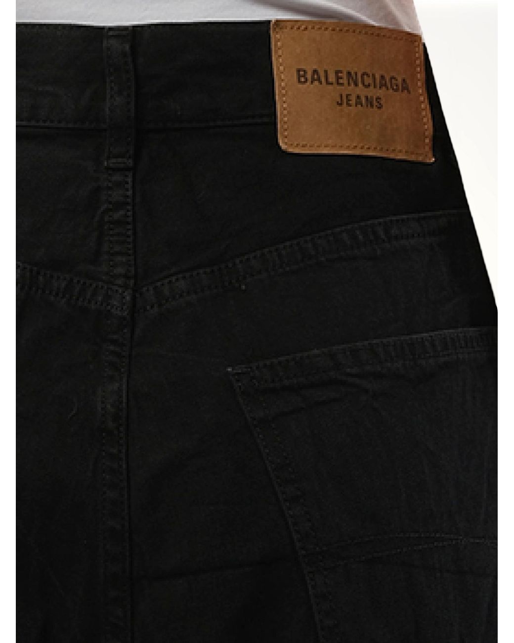 Balenciaga Black Low Crotch Japanese Denim Jeans