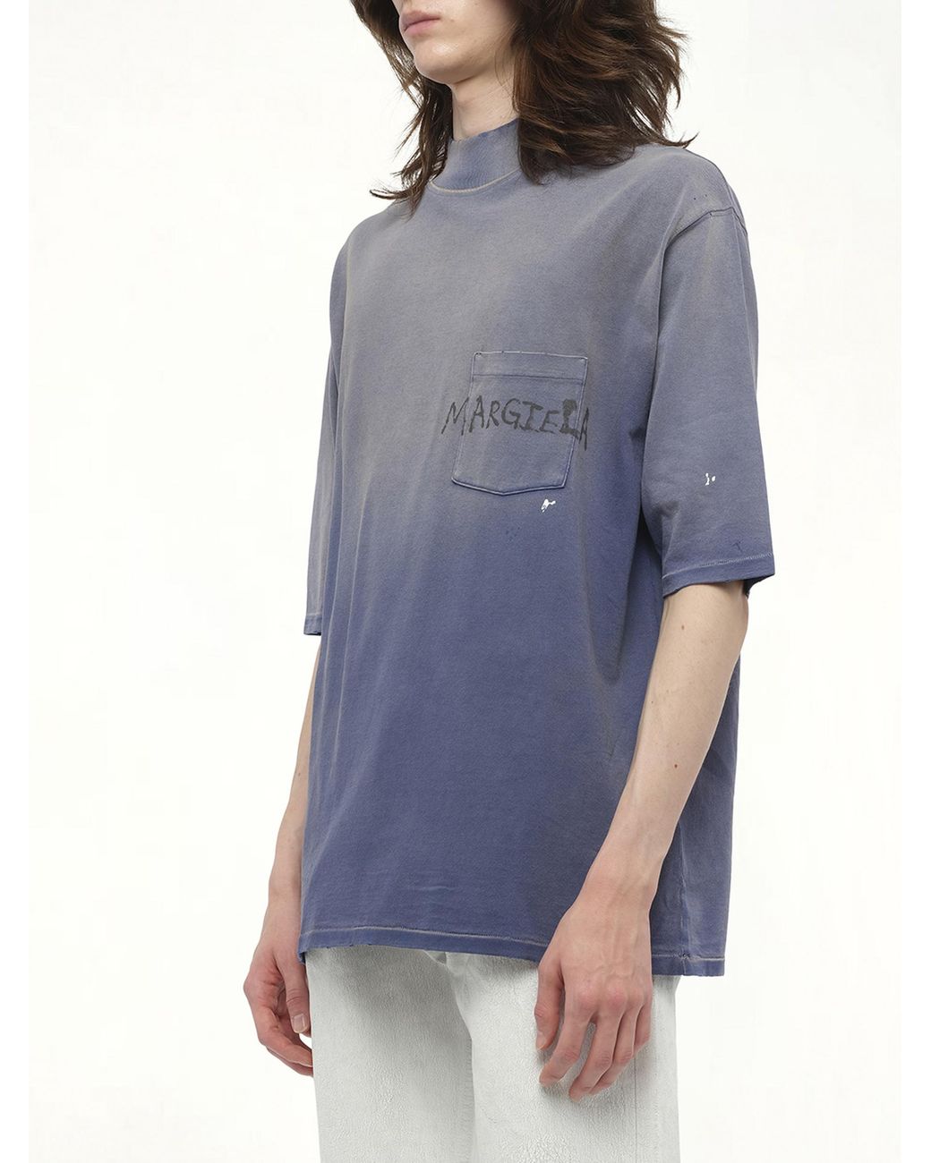Maison Margiela Blue Margiela T-Shirt, 100% Cotton, Size: Medium for men