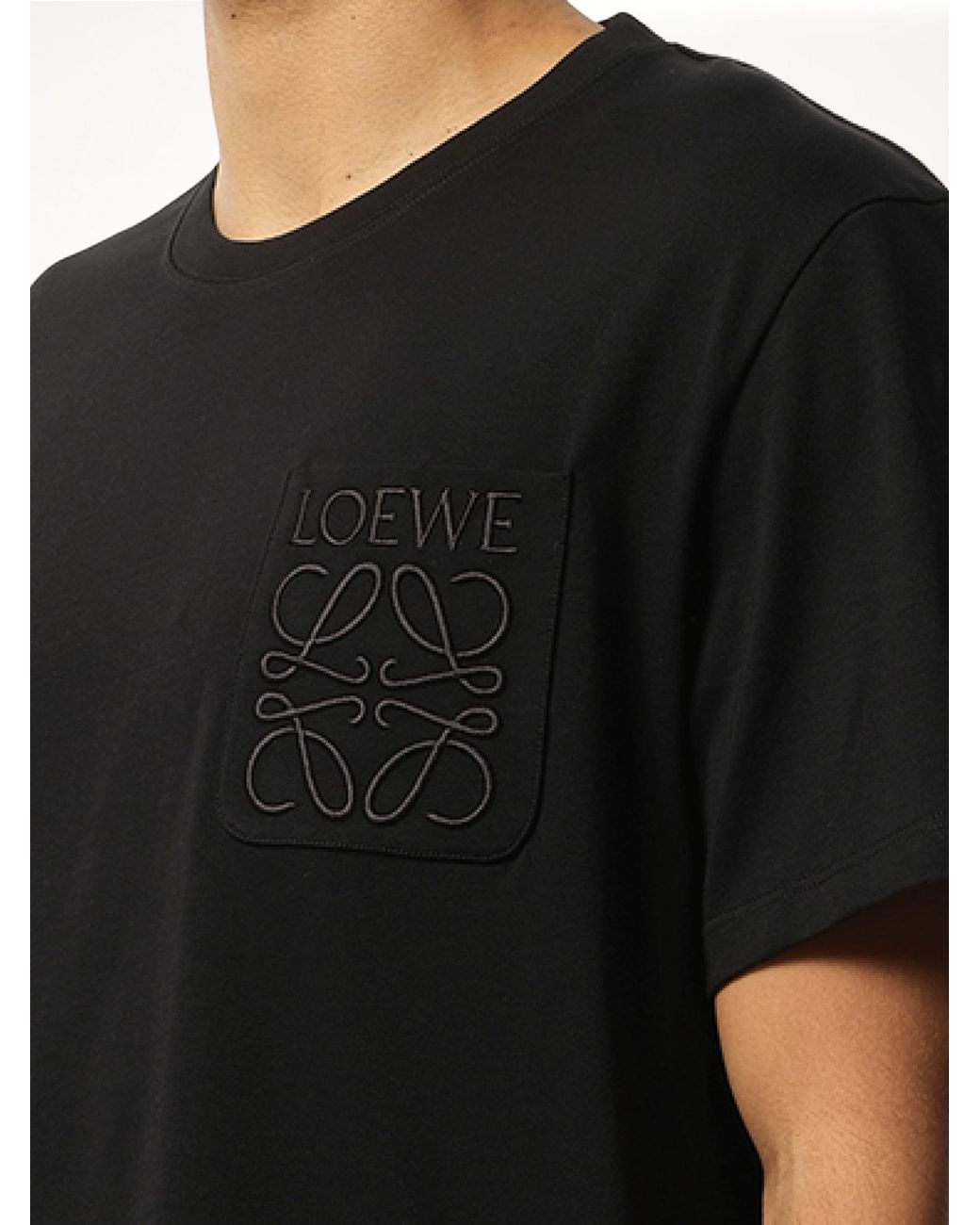 Loewe Black Relaxed Anagram T-Shirt for men