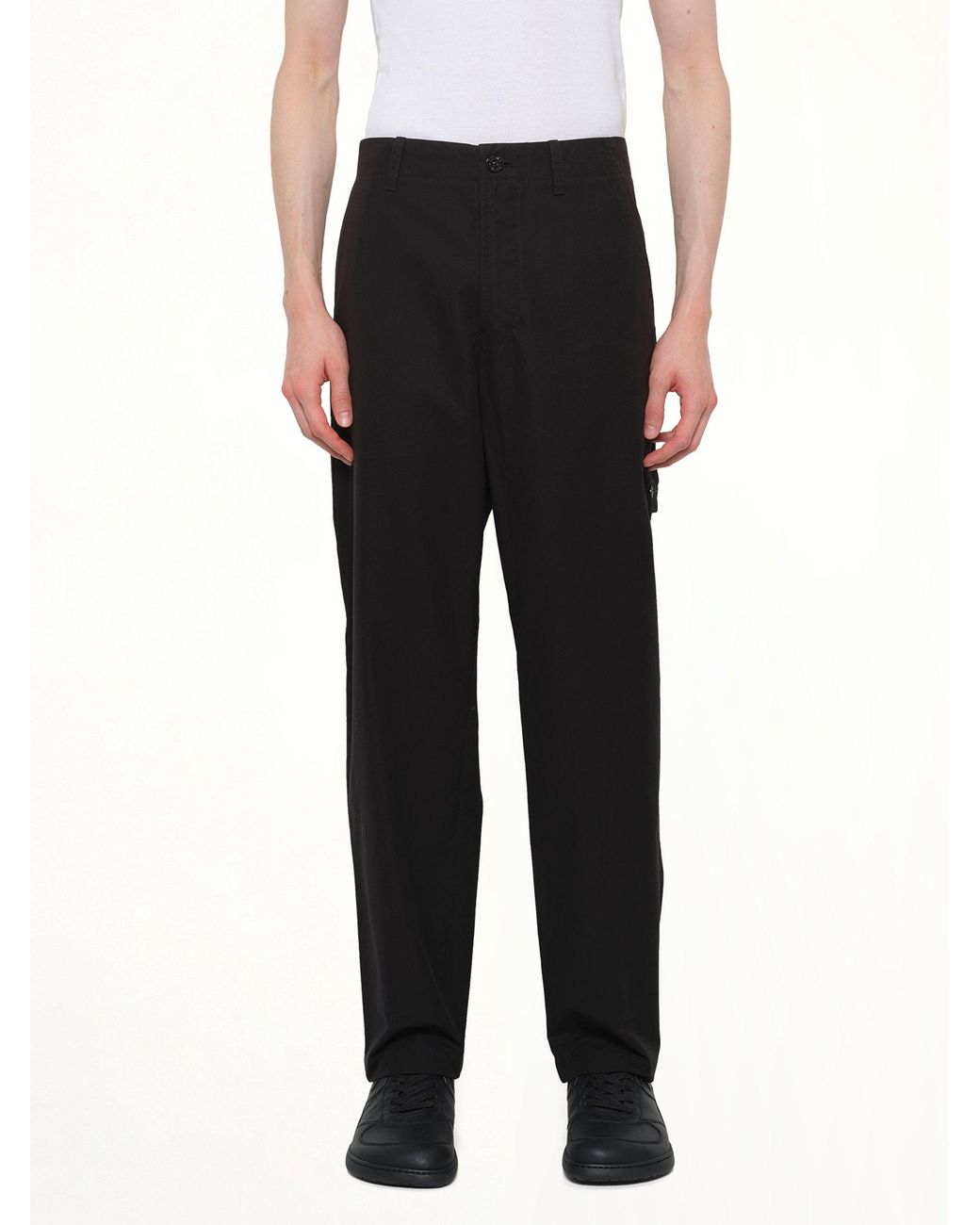 Stone Island Black 310004 Weatherproof Trousers for men