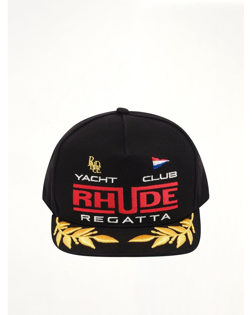 Rhude Black Regatta Club Hat for men
