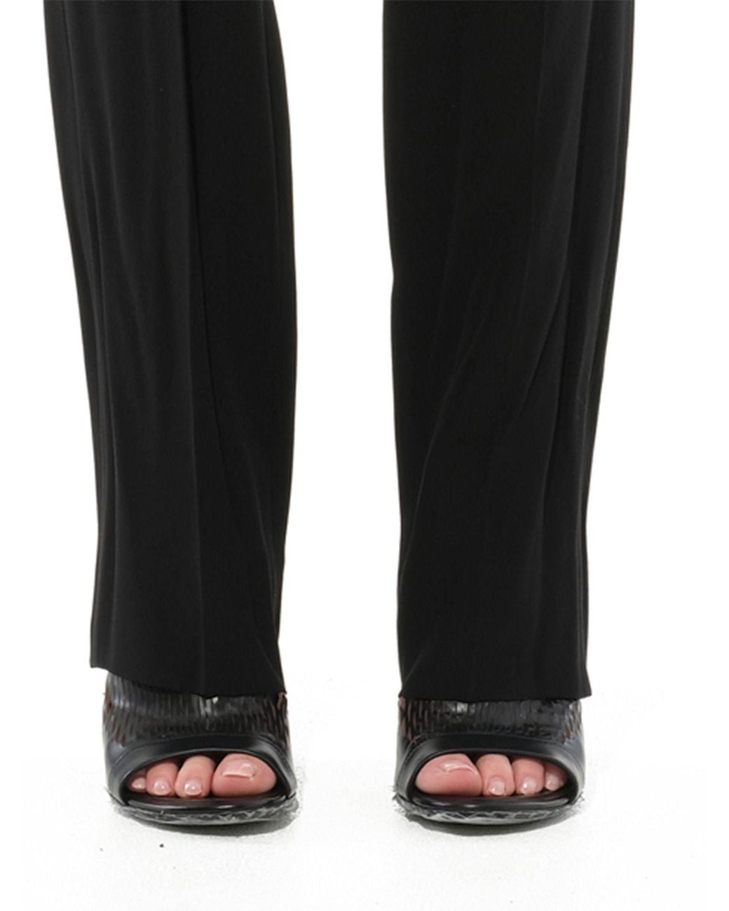Givenchy Black Crepe Satin Fit Pants