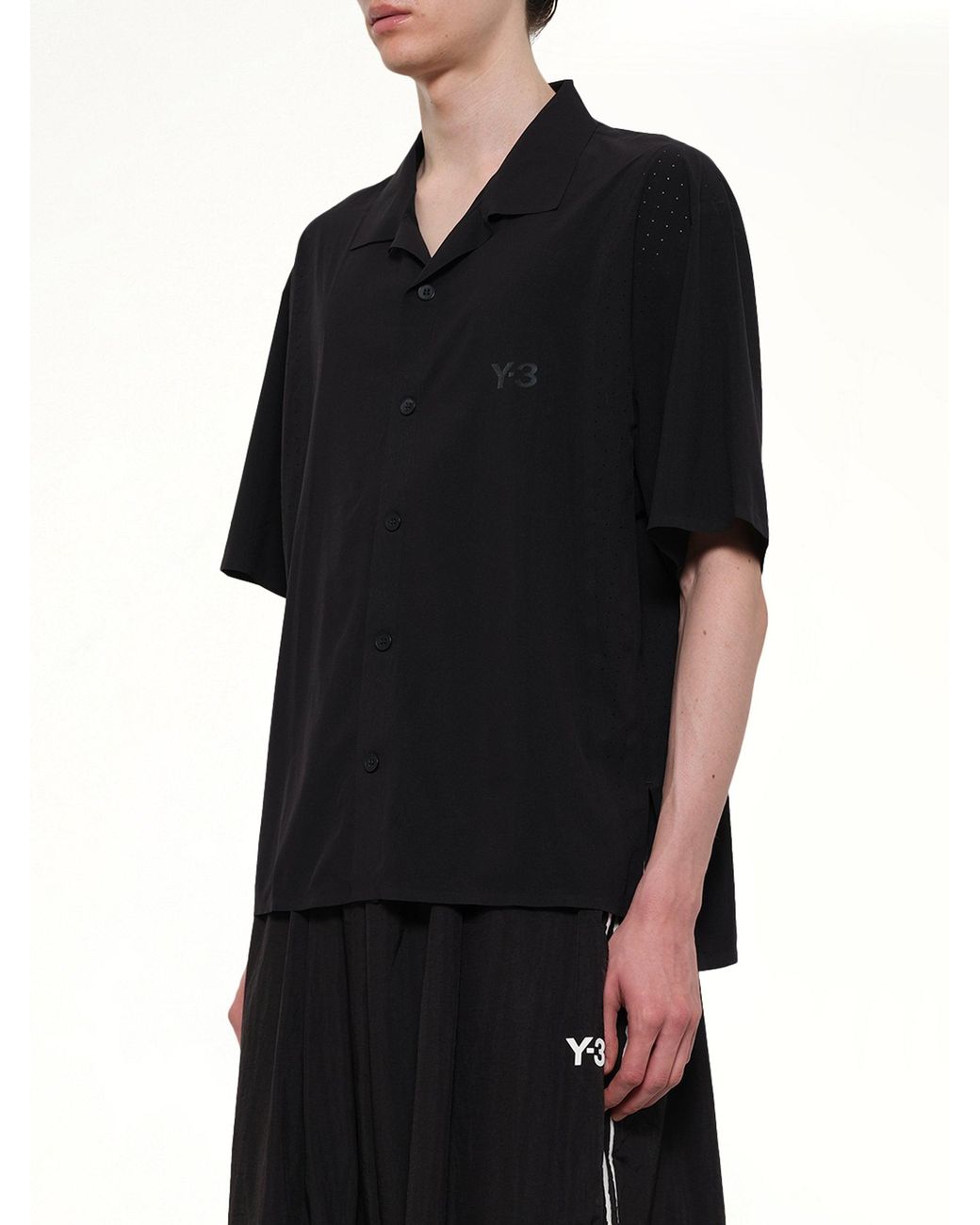 Y-3 Black Light Woven Shirt for men