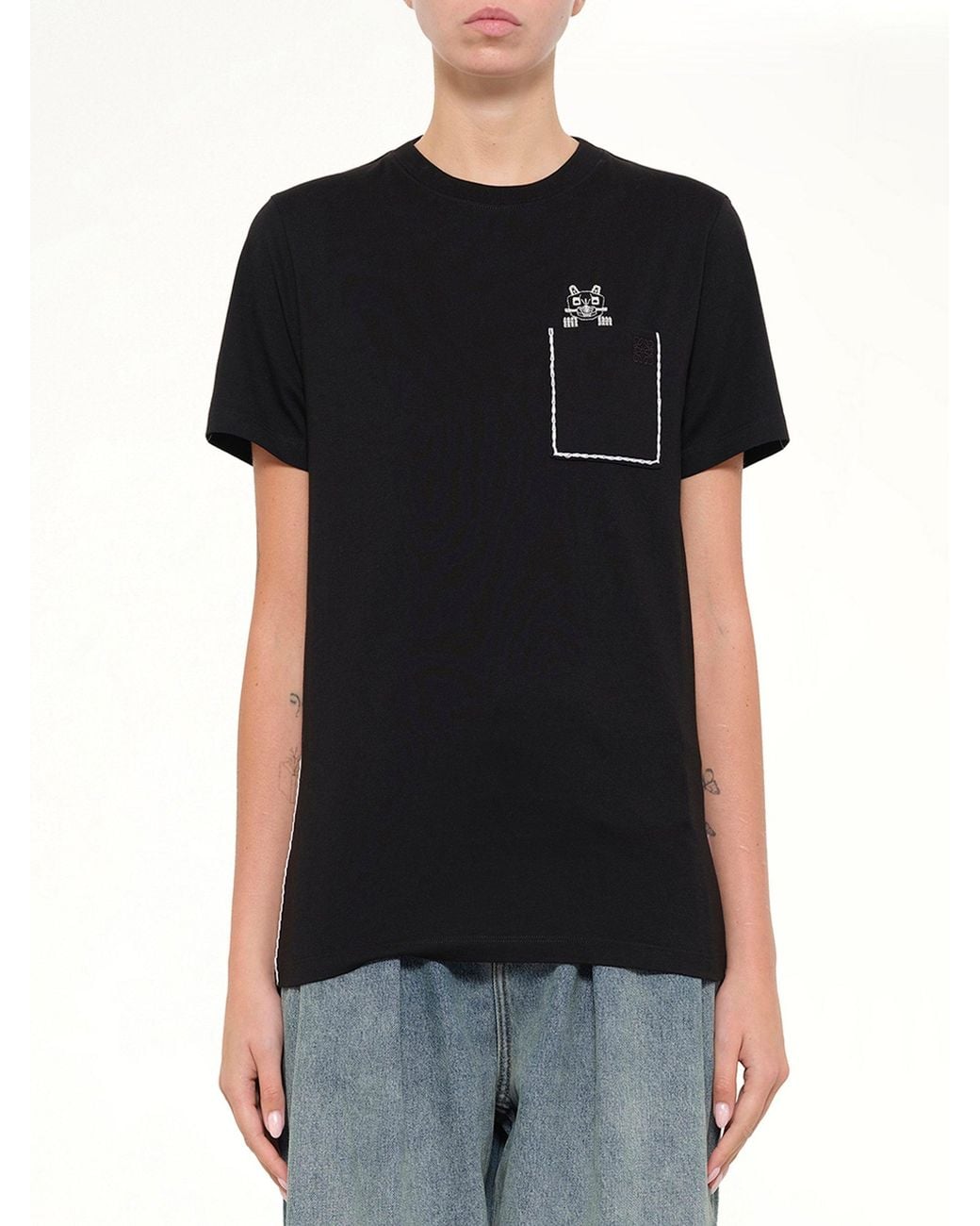 Loewe Black Louis Wain Regular Fit T-Shirt