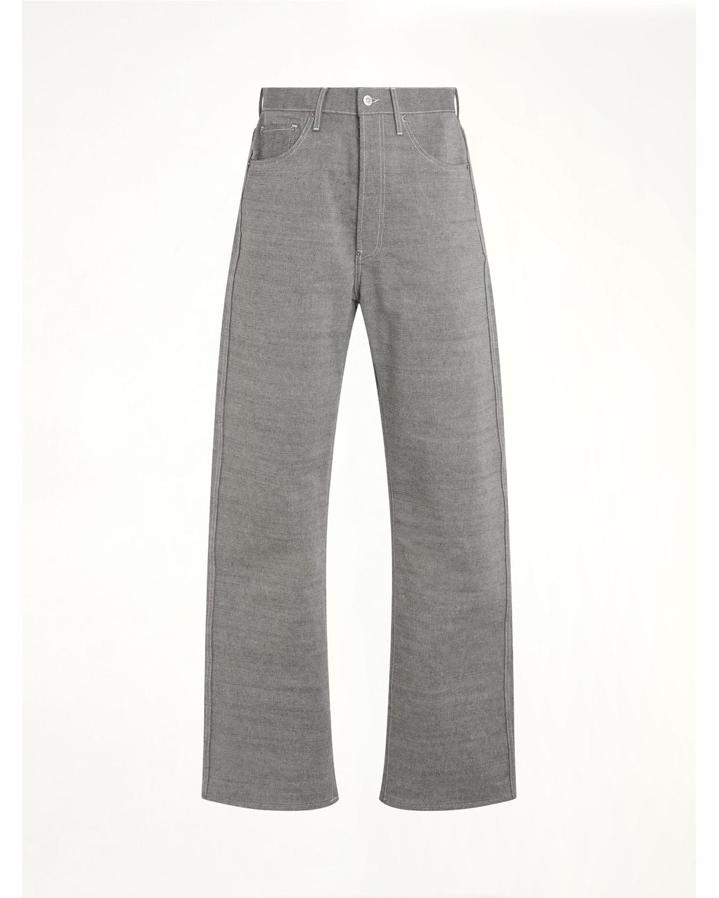 Maison Margiela Gray Broken Twill 5 Pocket Pants for men
