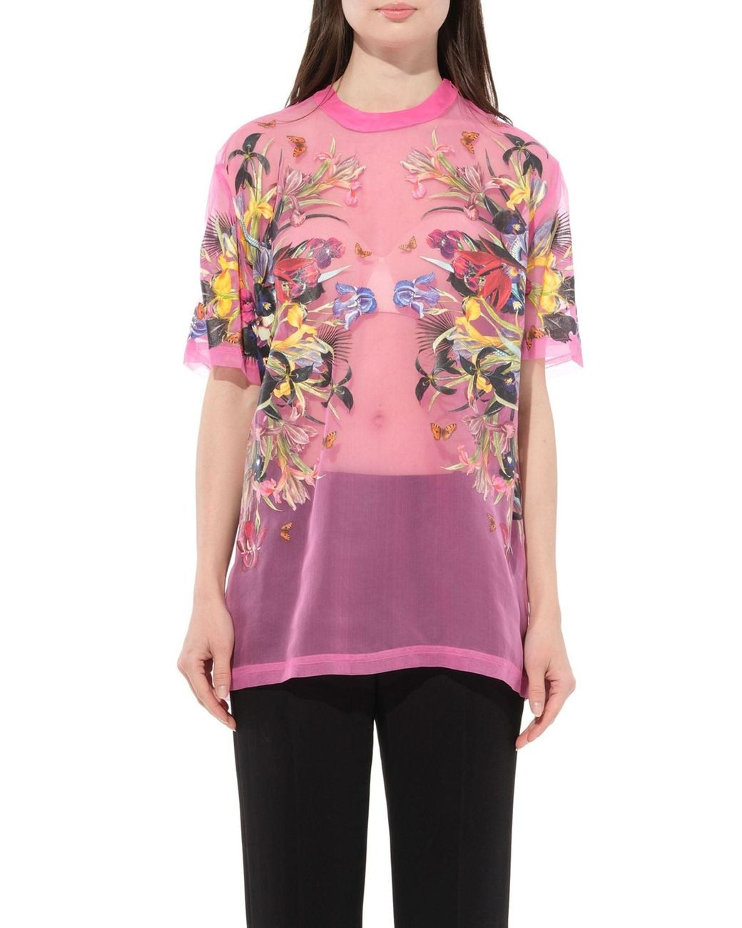 Givenchy Pink Silk Top