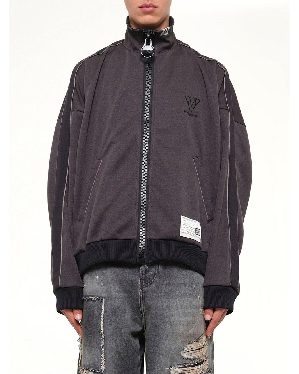 Maison Mihara Yasuhiro Gray Wide Back Track Jacket for men