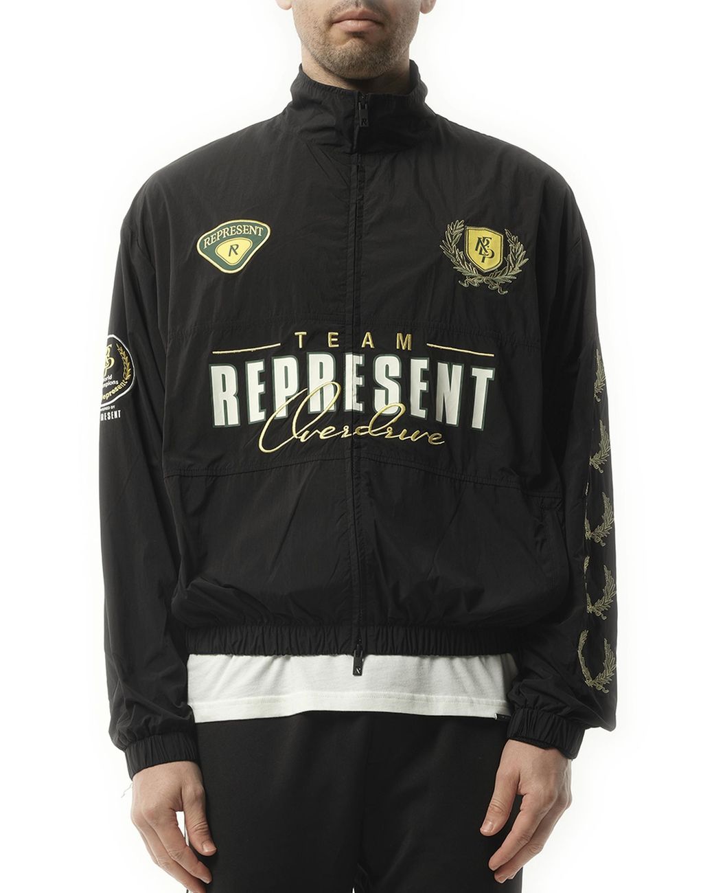 ブルゾン REPRESENT WORLD CHAMPIONSHIP TRACKSUIT JACKET IN NYLON World Championship Track Jacket - Black | REPRESENT