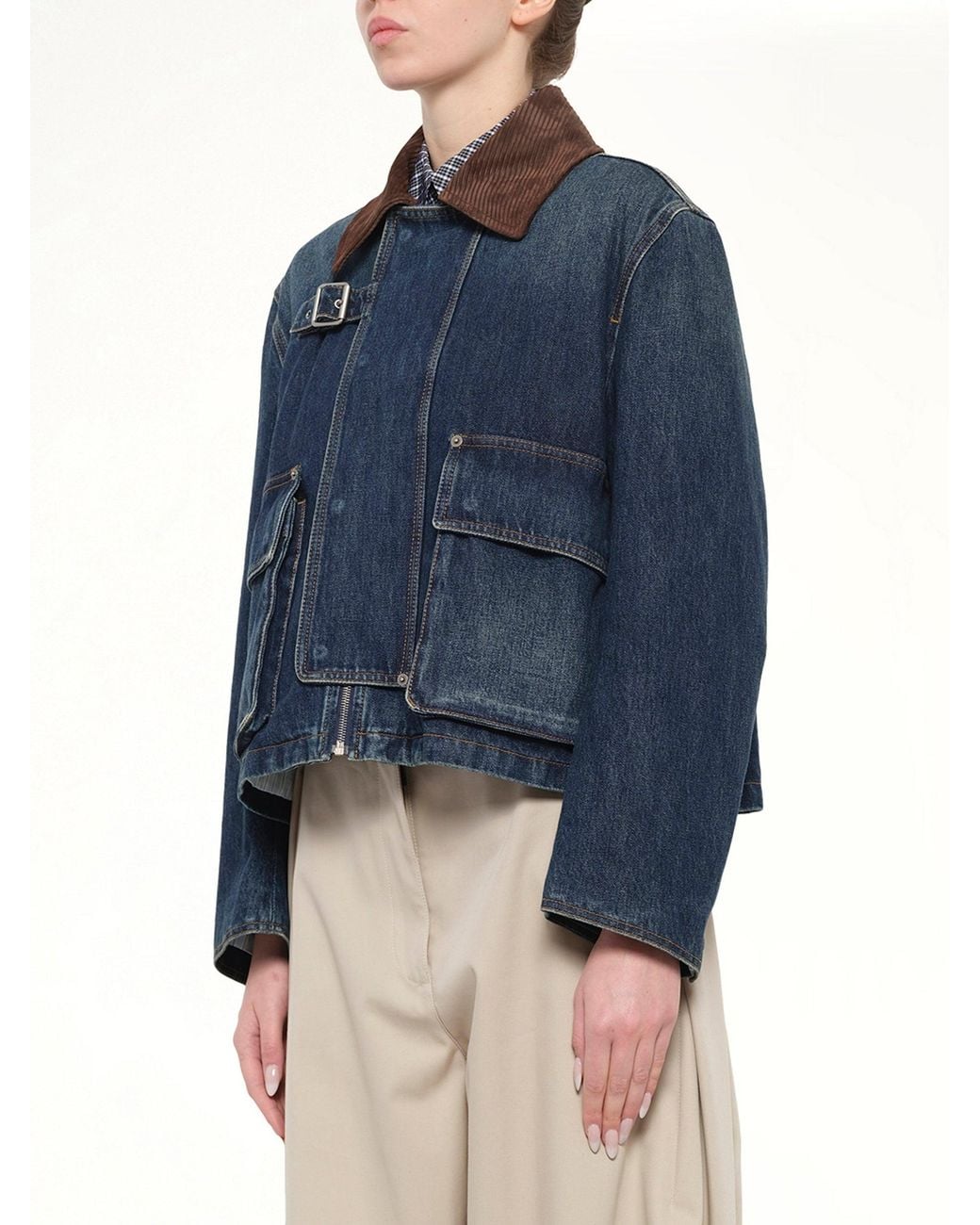 Loewe Blue Short Denim Parka