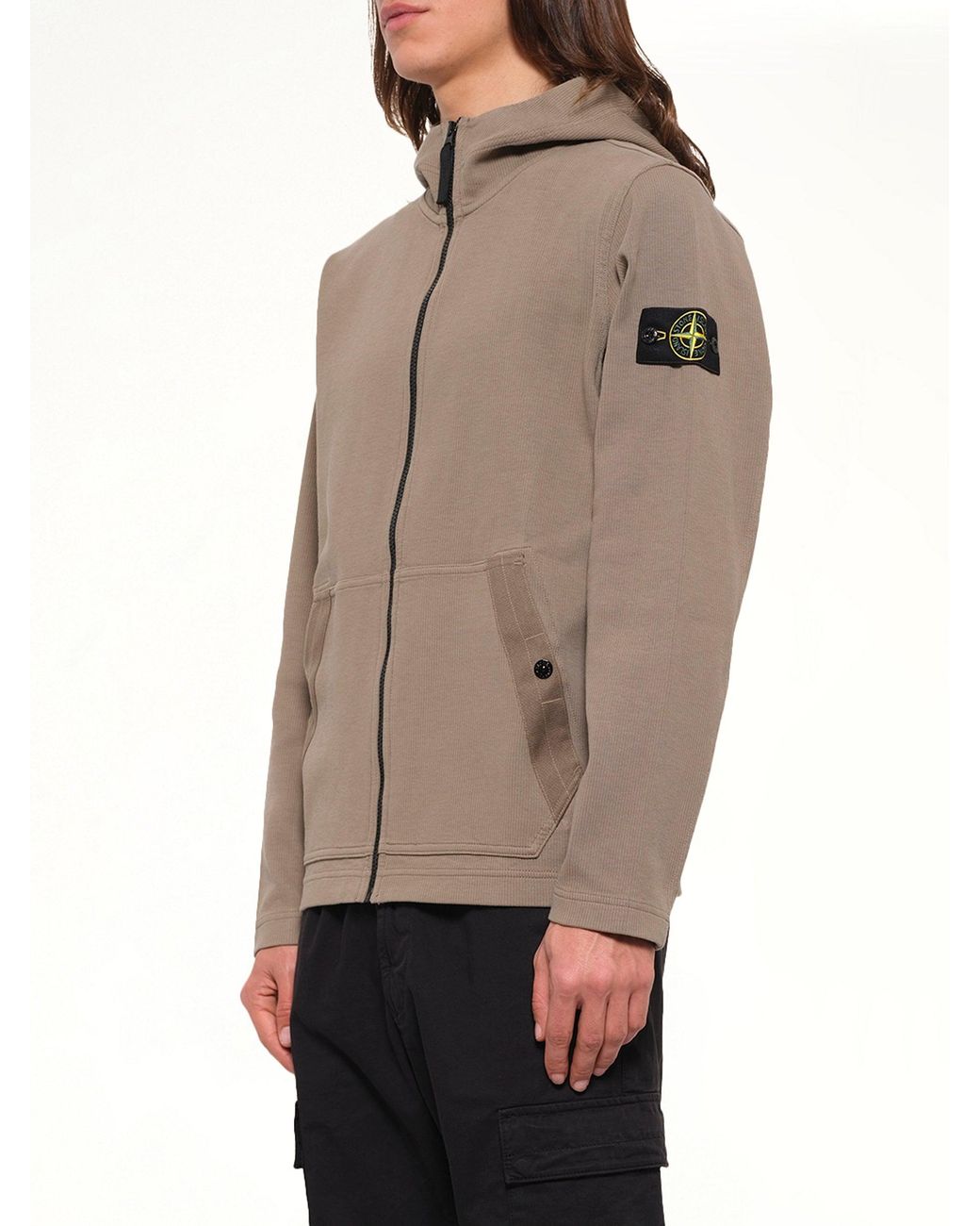Stone Island Natural 6100020 Organic Cotton Hoodie for men