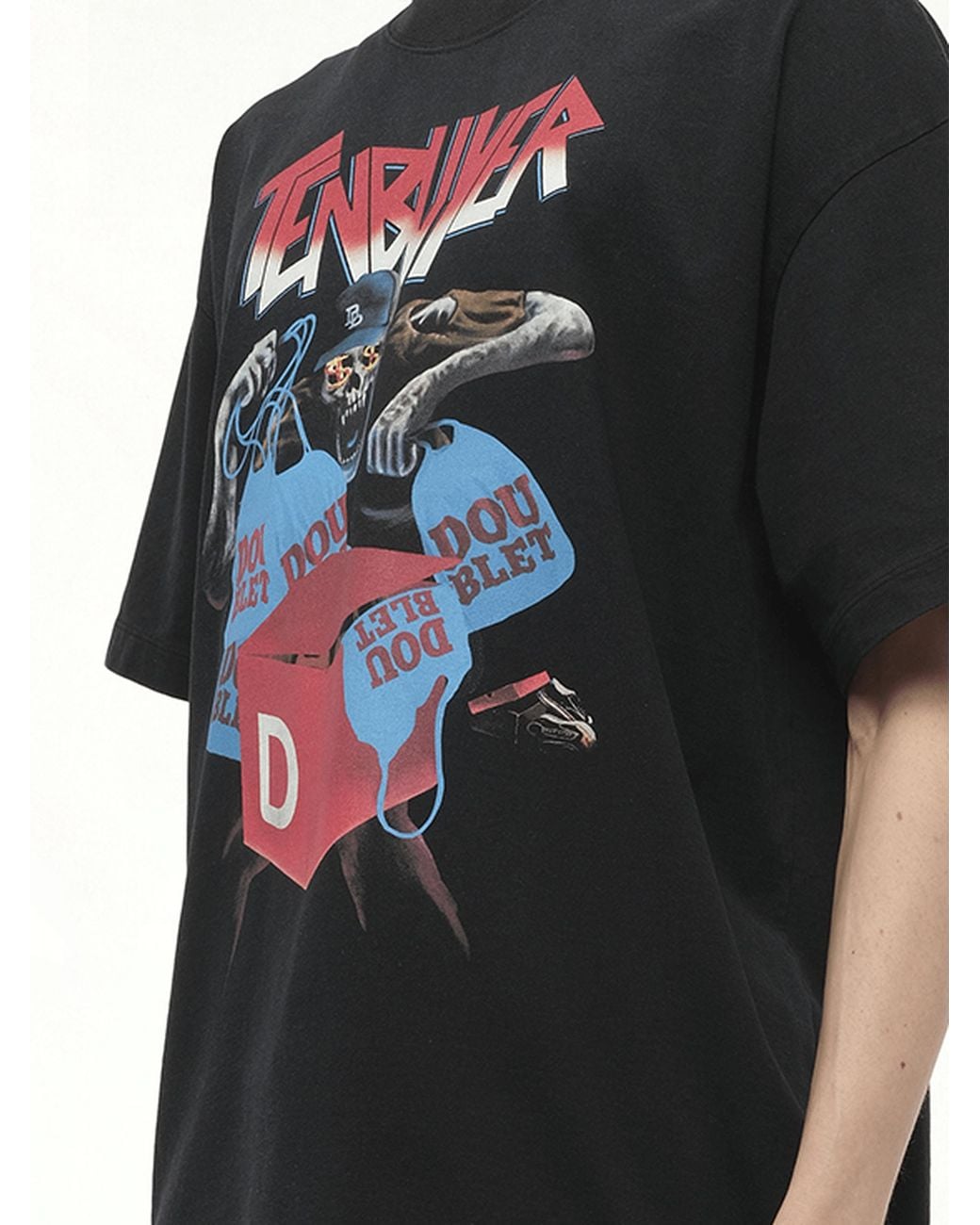 Doublet Black Tenbuyer T-Shirt for men