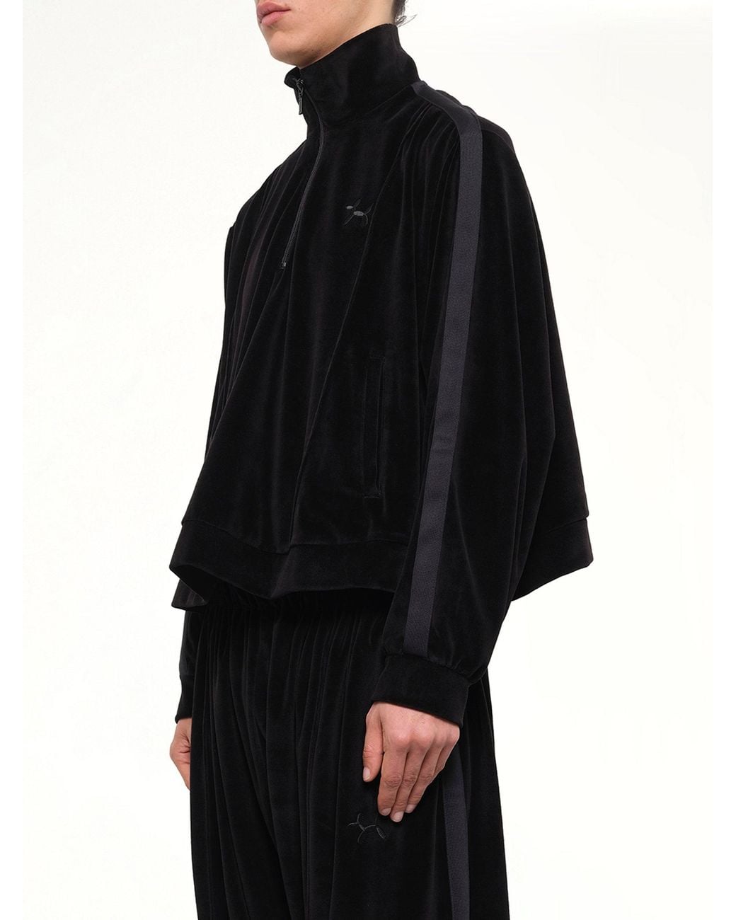 Doublet Black Bubblegum Inflated Track Jacket for men