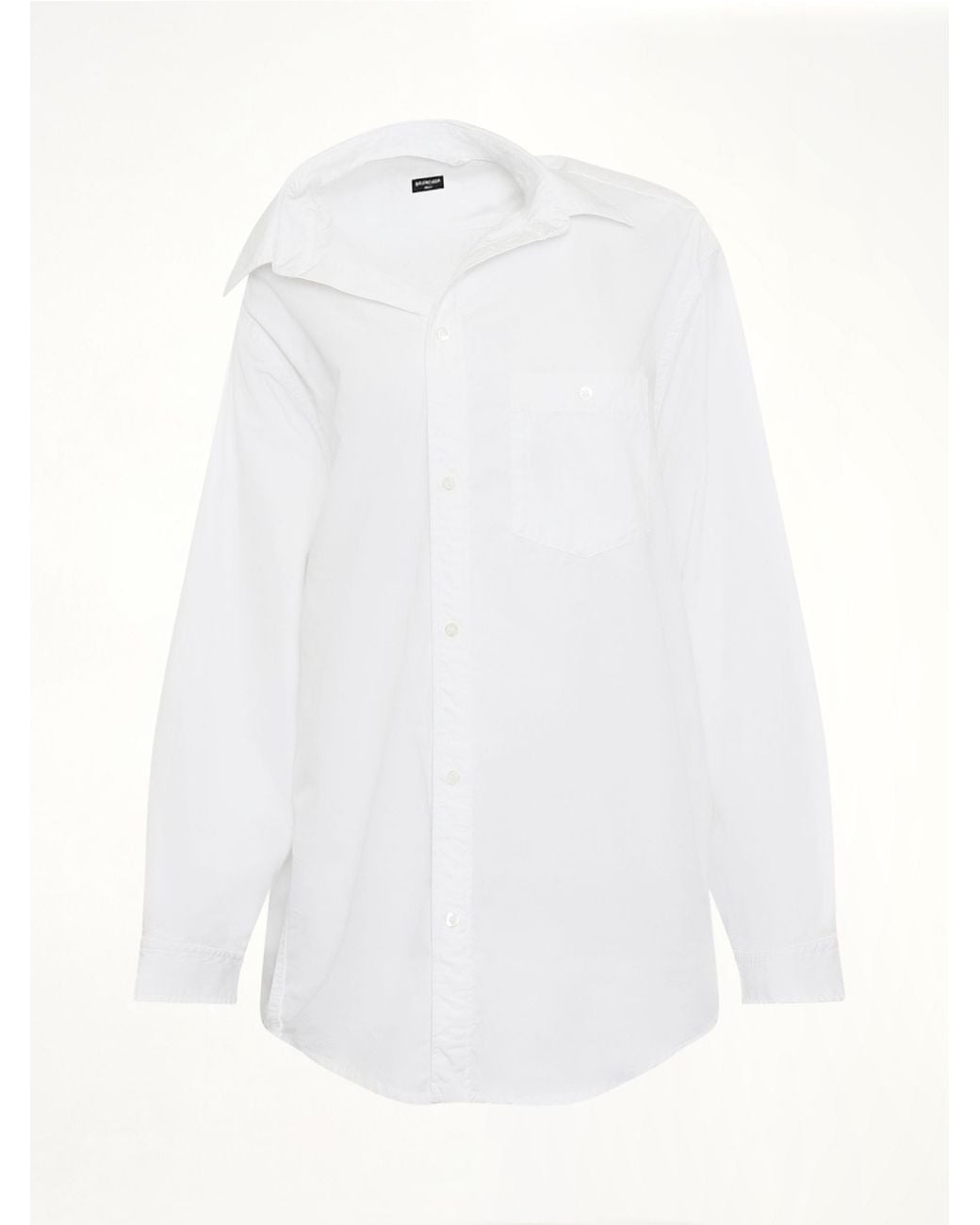 Balenciaga White Off Shoulder Shirt