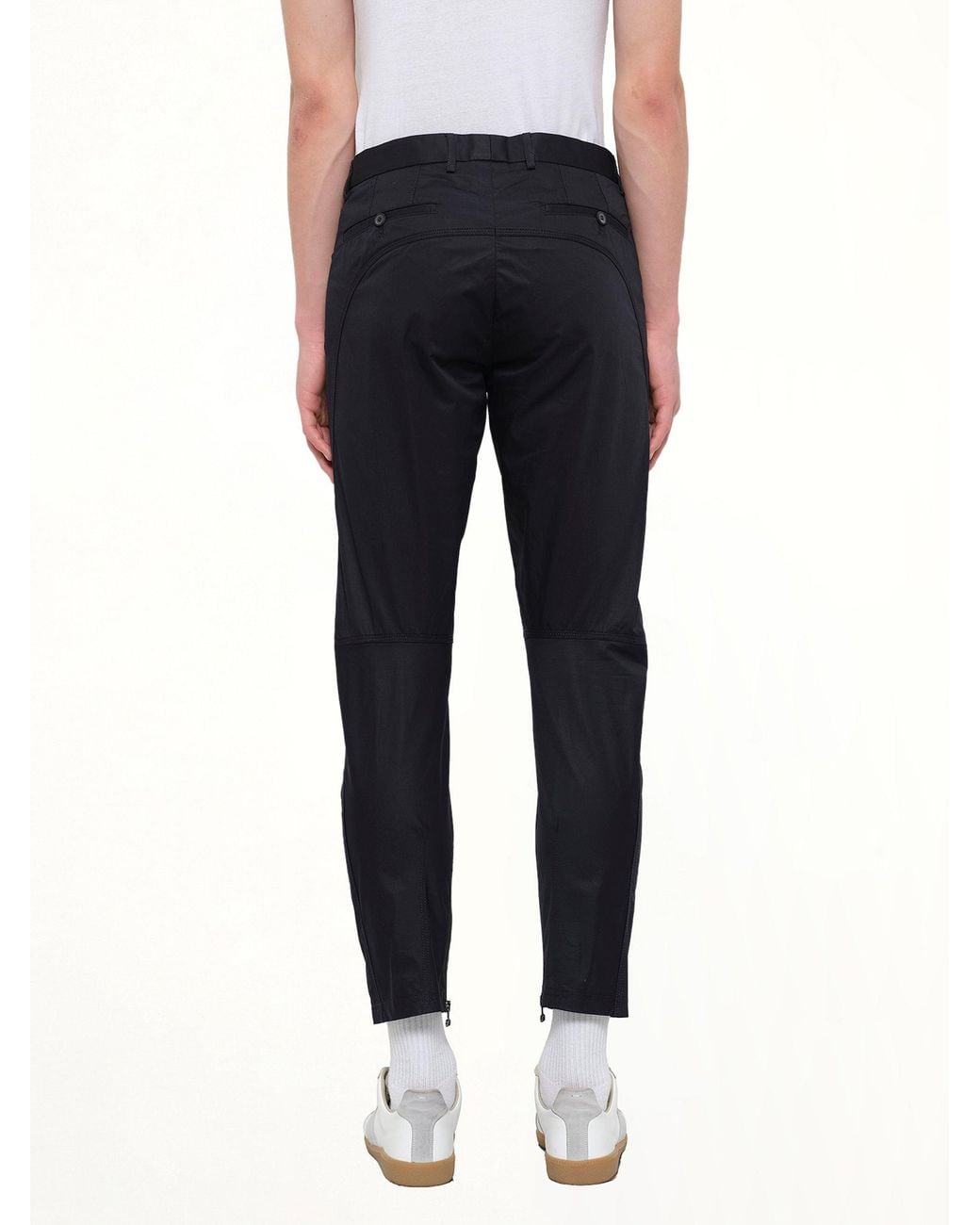 Lanvin Black Biker Pants for men