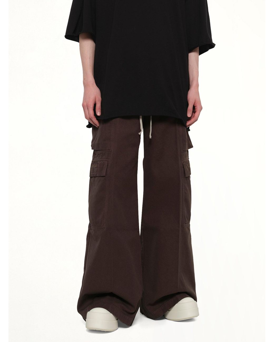 Rick Owens Black Double Cargo Jumbo Bela for men