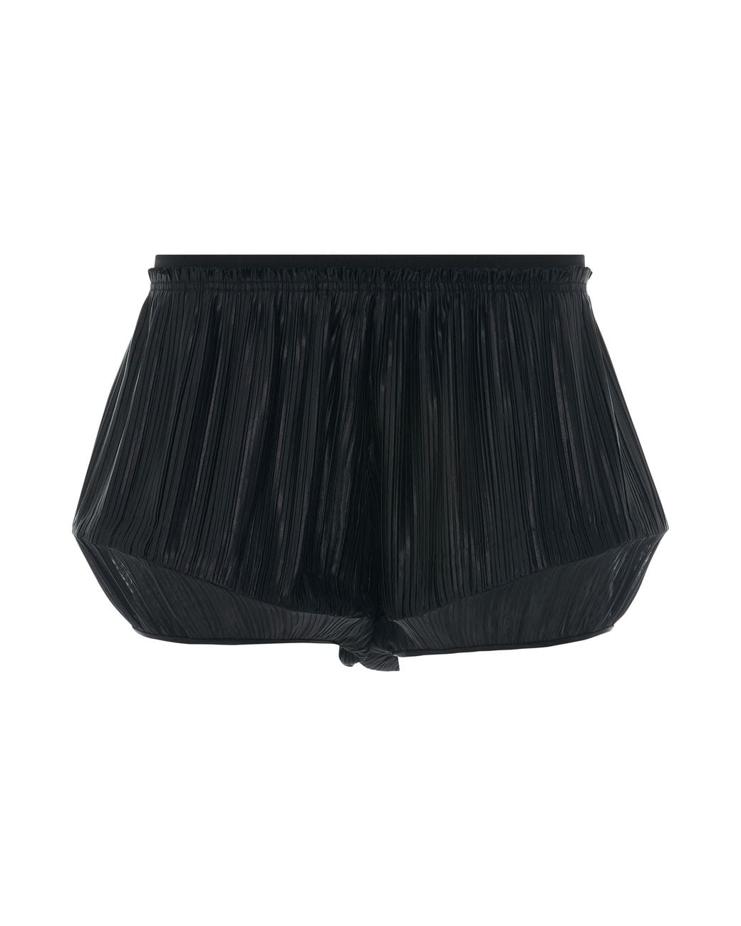 Givenchy Black Pleated Structured Shorts