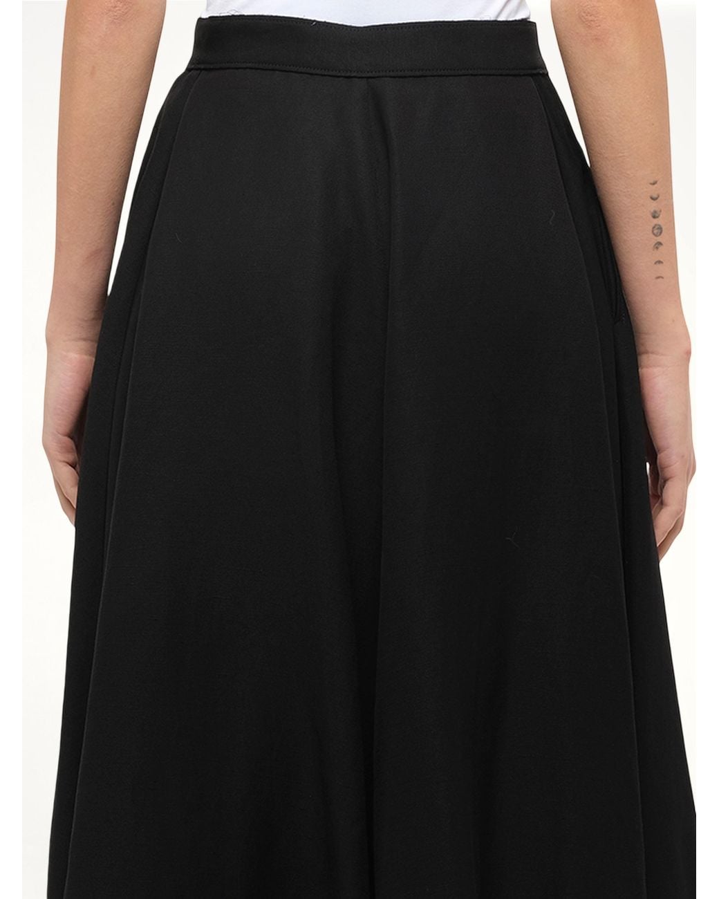 Loewe Black Button Skirt