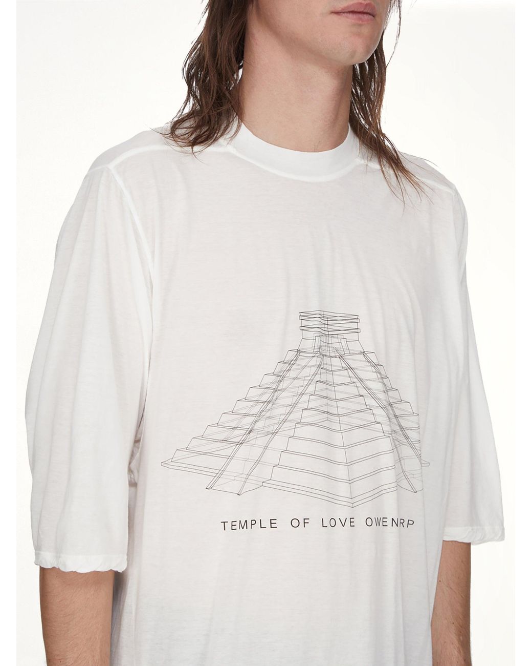 Rick Owens White Jumbo Ss T for men