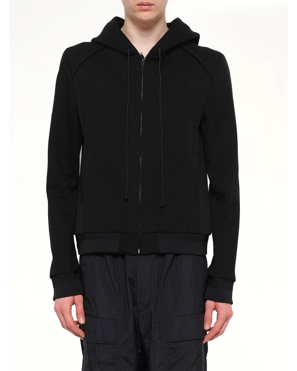 Juun.J Black Hoody for men