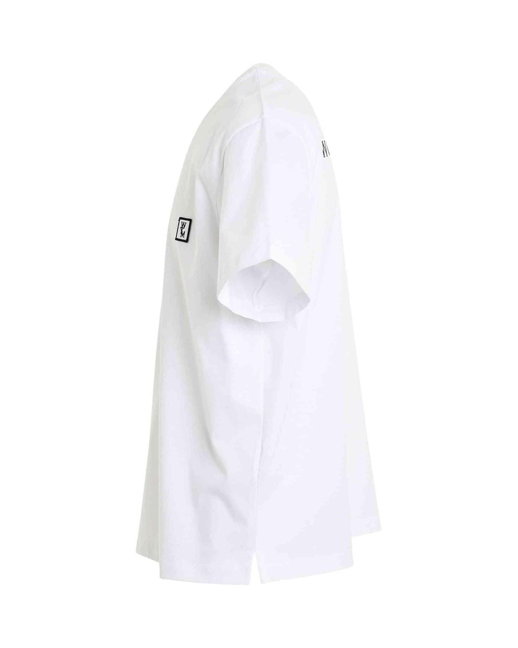 Wooyoungmi White Wym Patch Logo T-Shirt for men