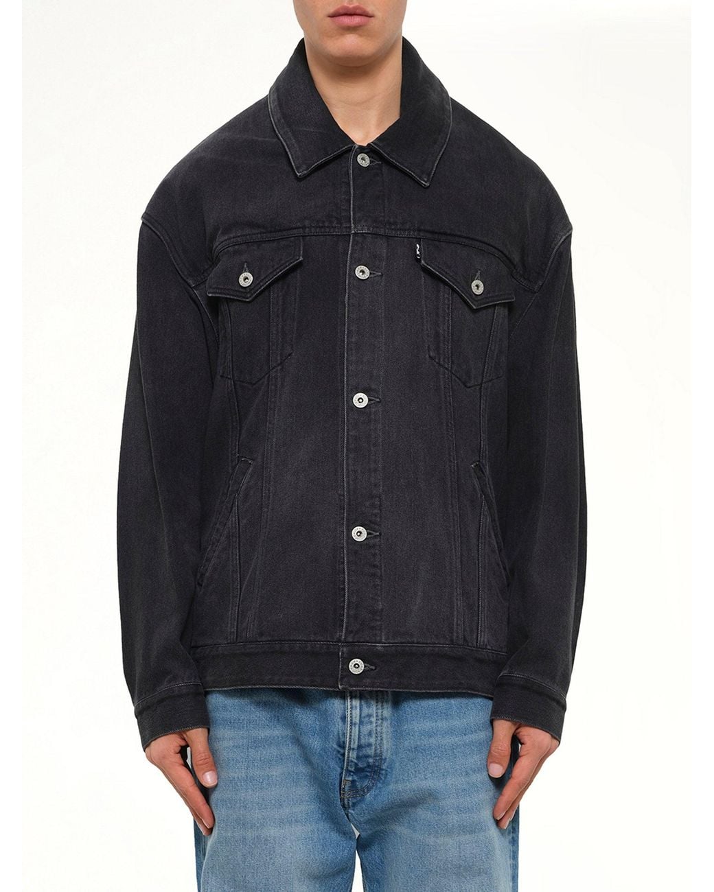 Doublet Blue Head Drop Denim Jacket for men