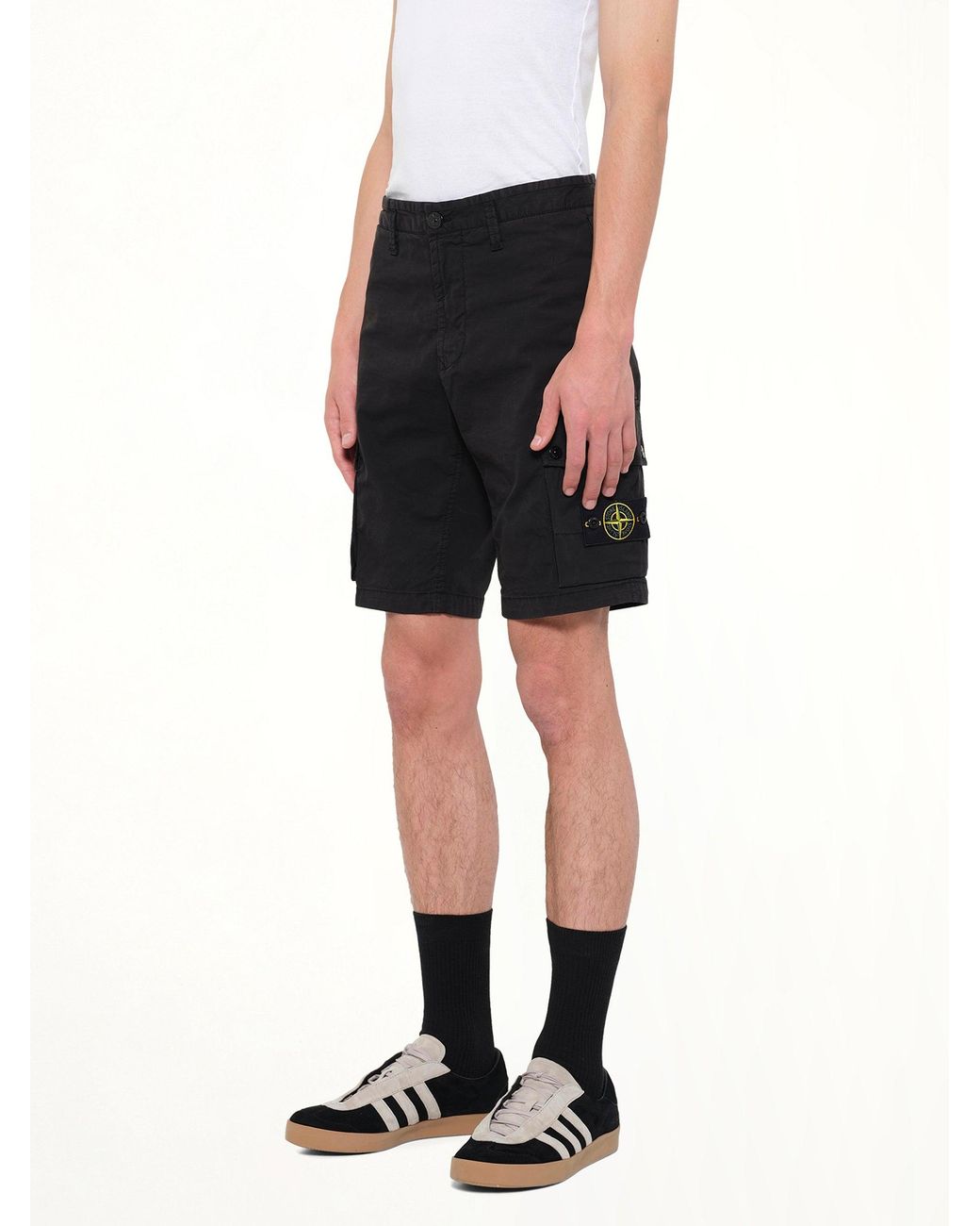 Stone Island Black L100019 Shorts for men