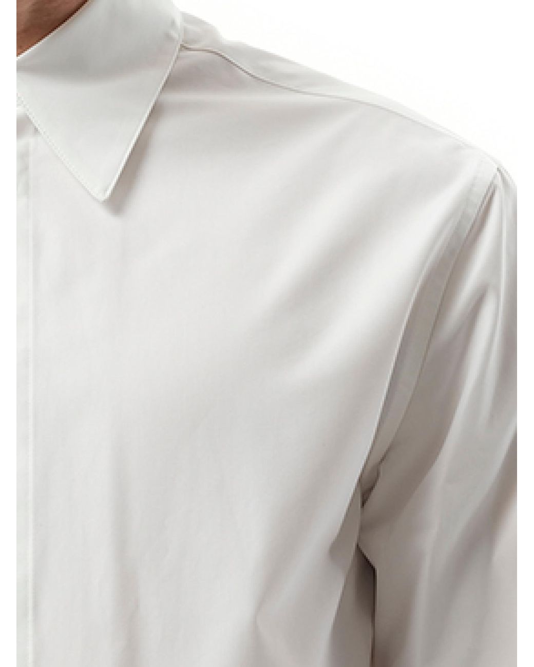 Jil Sander Gray Regular Shirt 130, Long Sleeves, 100% Cotton for men