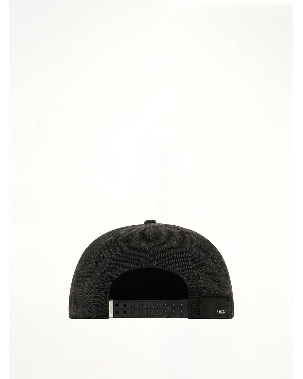 Amiri Black Ma Distressed Outline Baseball Cap for men