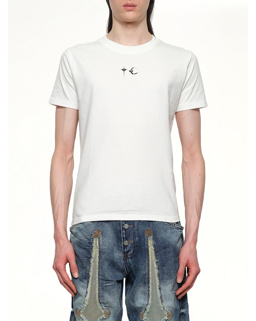 THUG CLUB White Tc Slim T-Shirt for men