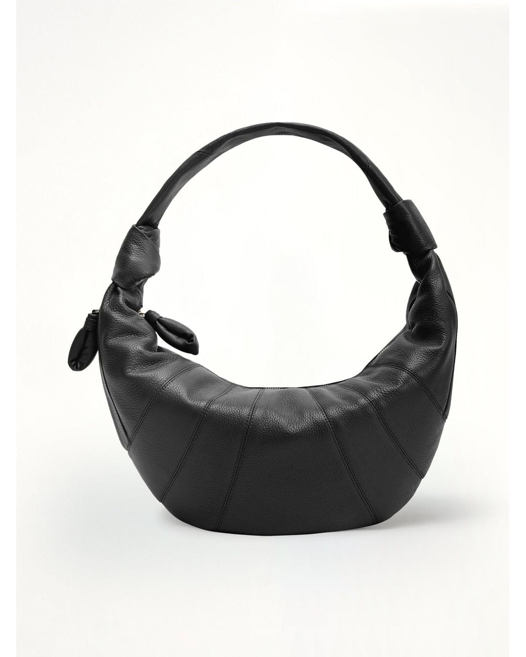 Lemaire Black Cowhide Fortune Croissant Bag