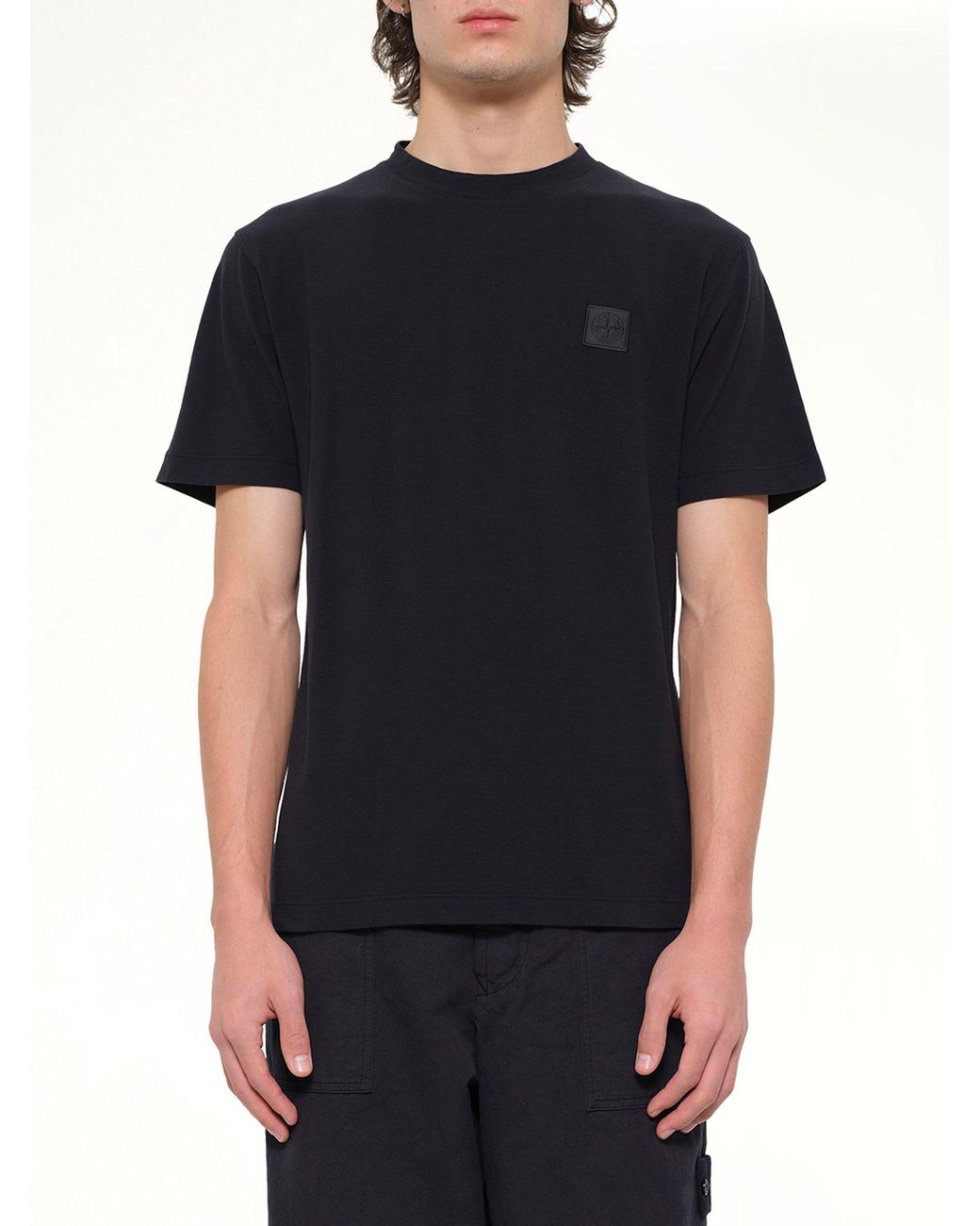 Stone Island Black 2100021 Ss T-Shirt for men