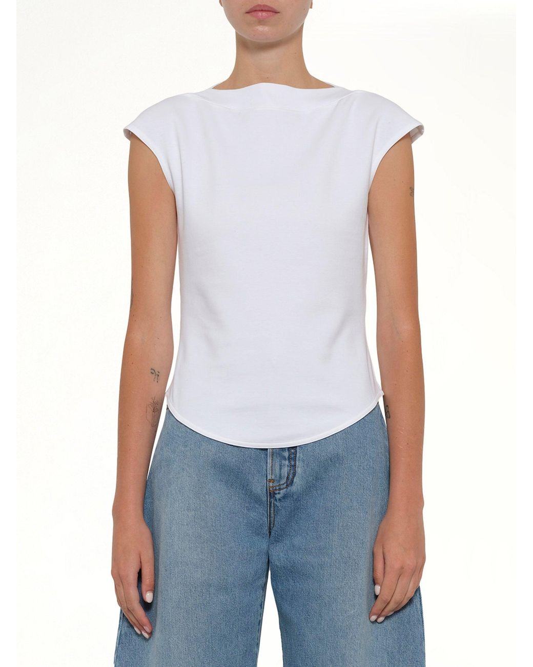 Alaïa Blue Cap T-Shirt