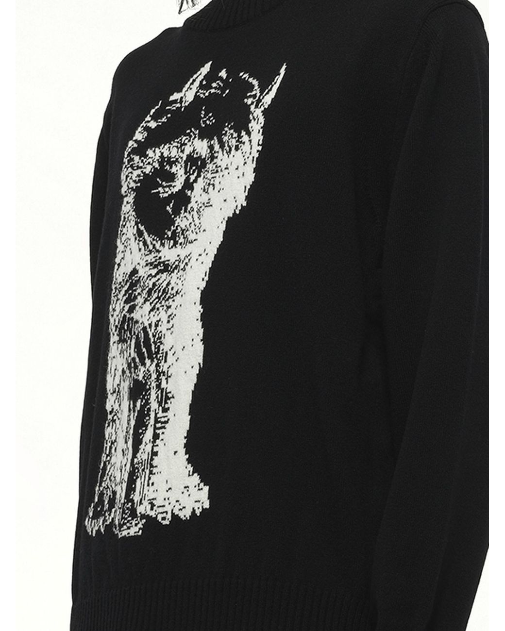 Sacai Where The Wild Things Are Wool Knit Pullover, 100% Wool in