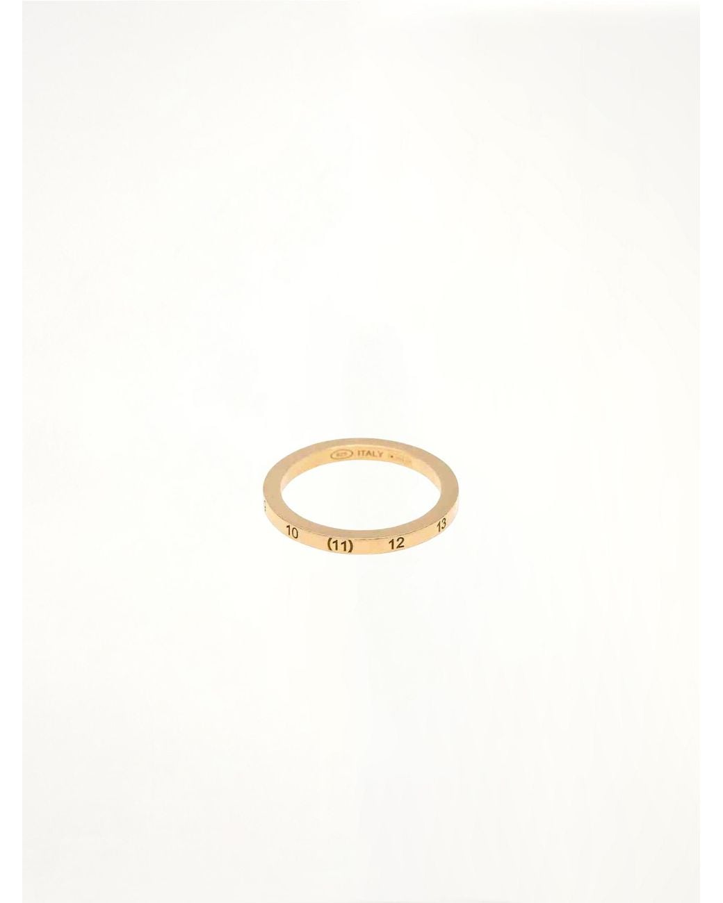 Maison Margiela White Numerical 2Mm Ring for men