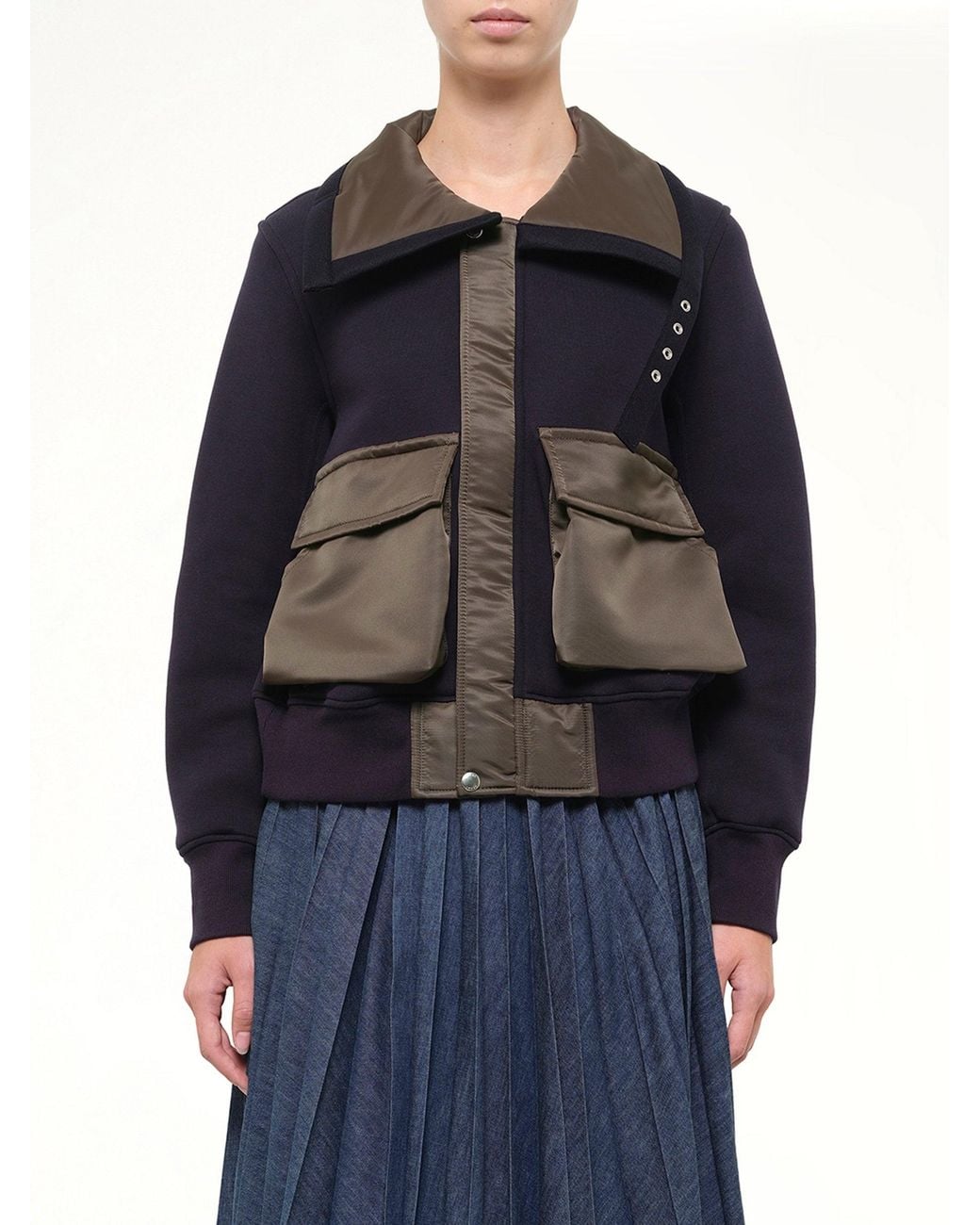 Sacai Blue Sponge Sweat Blouson