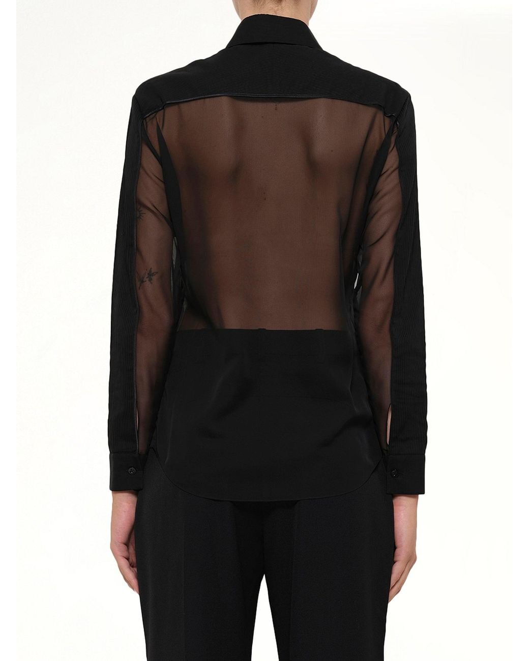Givenchy Black Mesh Shirt