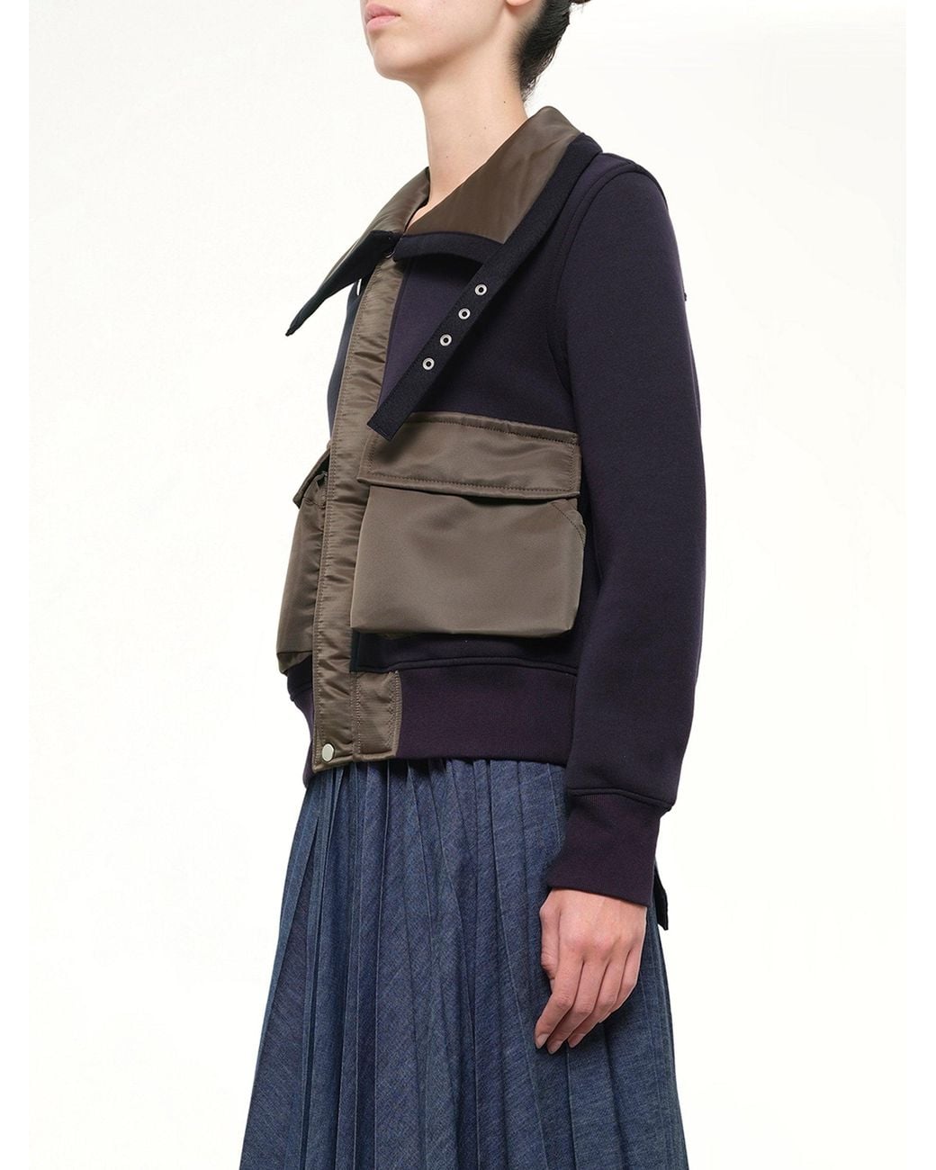 Sacai Blue Sponge Sweat Blouson