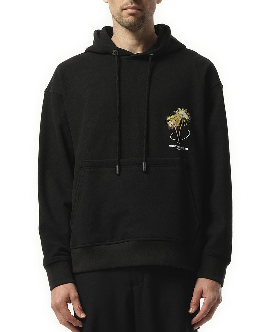 Wooyoungmi Black Mind Expansion Hoodie for men
