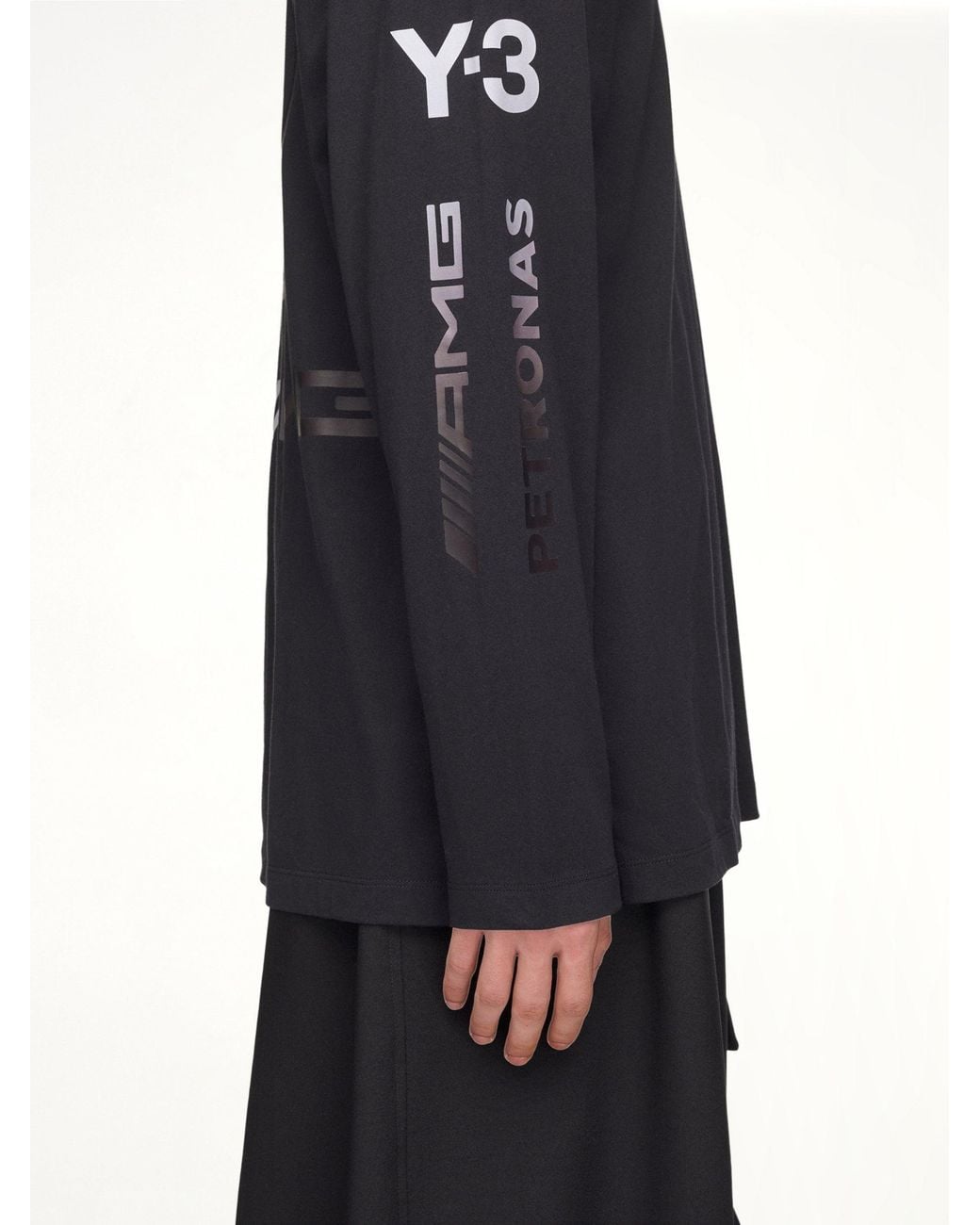 Y-3 Blue F1 Chaos Ls T-Shirt for men