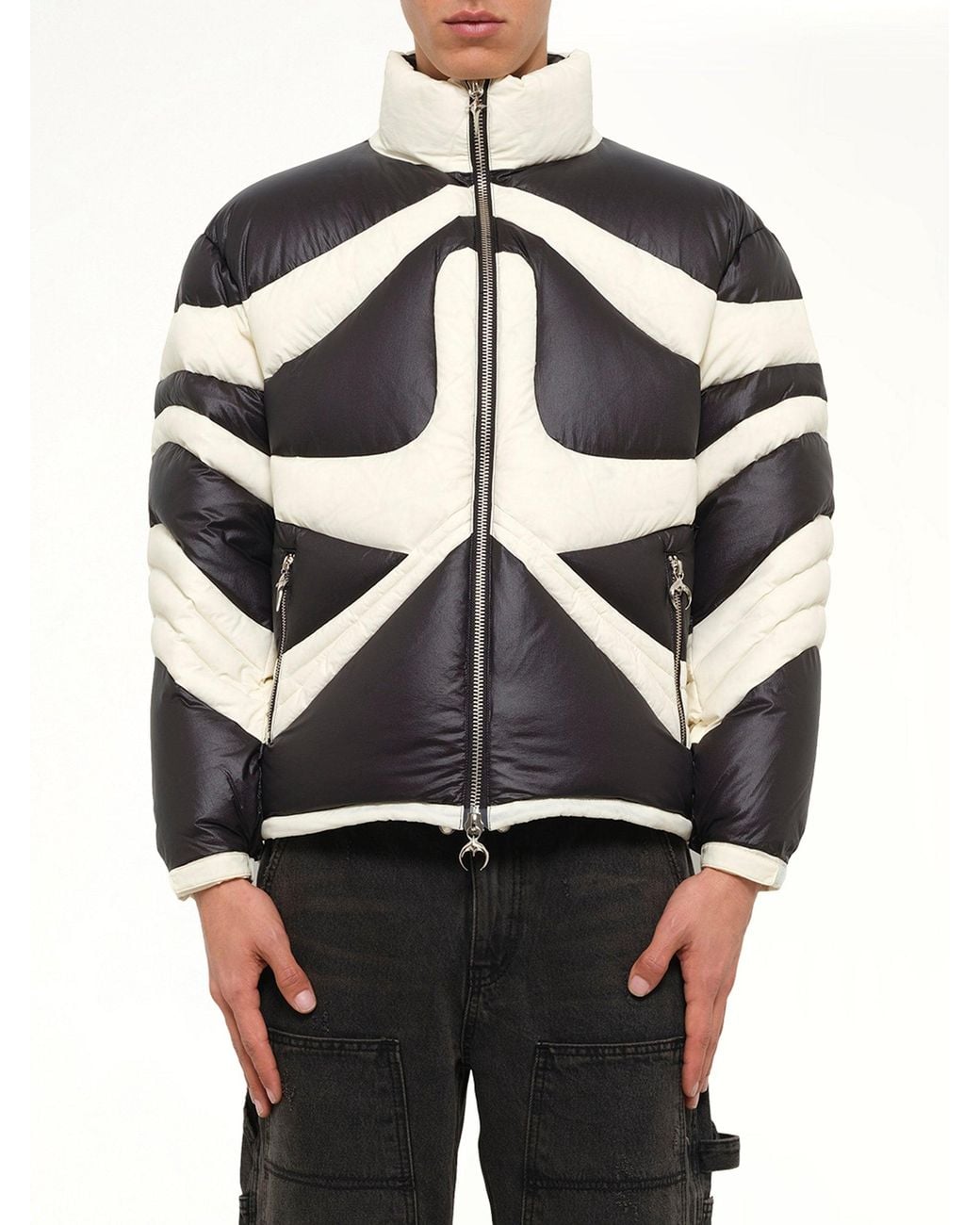 THUG CLUB Gray Tc Dunk Puffer Jacket for men