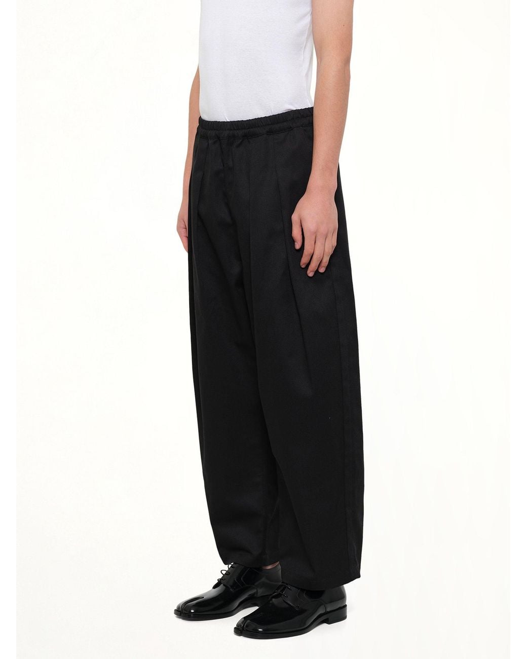 Maison Margiela Black Cropped Chino Pants for men